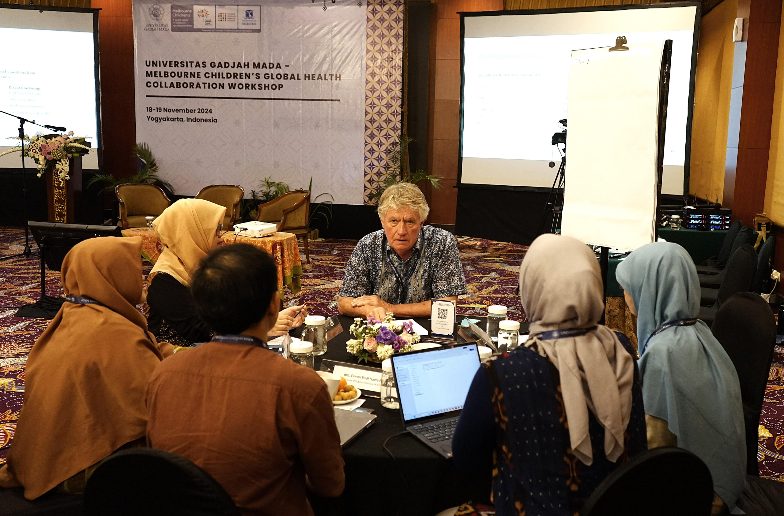 Sesi diskusi bersama peserta Melbourne Children's Global Health Collaboration Workshop