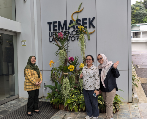 Indonesia’s delegations - in front of Temasek Lifescience Laboratory (TLL)